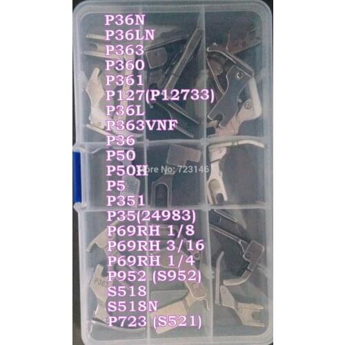 NO:3 SET FOOT Presser Foot FEET for Industrial Sewing Machine Brother Juki for Mitsubishi Nakajima Rex for Singer Siruba Toyota