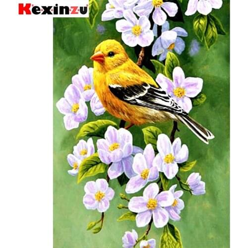 5D Diamond Painting Kits Full Square Round Drill Birds and flowers Wall Decor Life At Beach 3D Embroidery Mosaic Decoration Gift