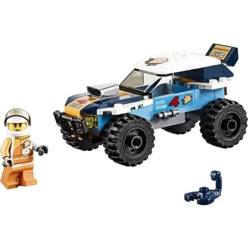 81pcs 11217 City Series Desert Rally Car 60218 Children Assembled Toy Boy Building Block Gifts