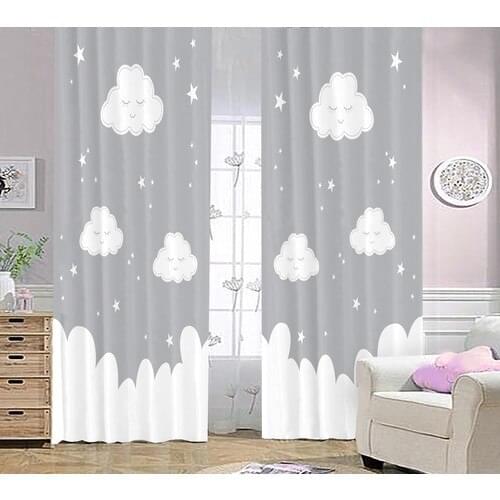 Bebişim Carpet Cloudy BH2378 Children 'S Room Backdrop Curtain 140x200 cm