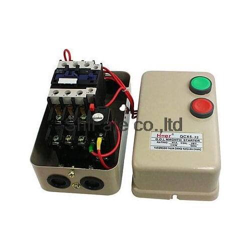 24V AC Coil Contactor 15 HP 3 Three Phase Magnetic Starter Motor Control 14-22A