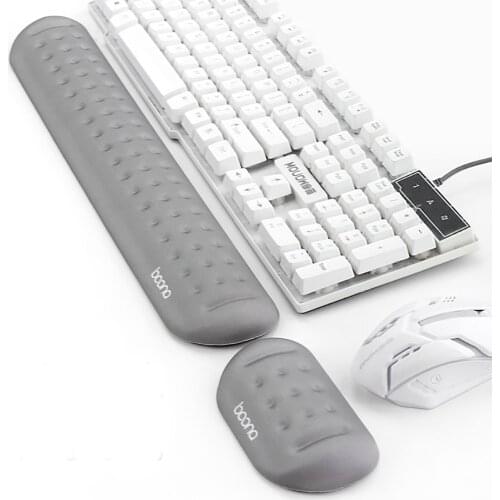 Keyboard Wrist Pad PadMouse Wrist Pad Pad Ergonomic Memory Foam Set Comfortable Mouse Pad Office Computer Laptop Keyboard Pad