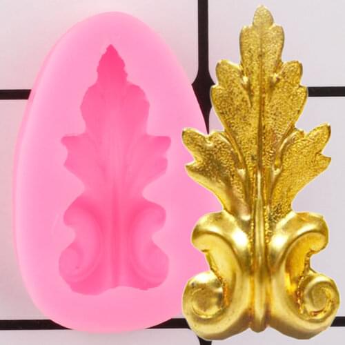 Leaf Cake Border Silicone Cake Decorating Tools DIY Cupcake Topper Fondant Mold Party Candy Polymer Clay Chocolate Gumpaste Mold