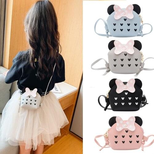 Cute Kids Mini Clutch Bag Kawaii Little Girl Small Coin Wallet Pouch Baby Bow Money Change Toddler Purse Crossbody Bag Gift