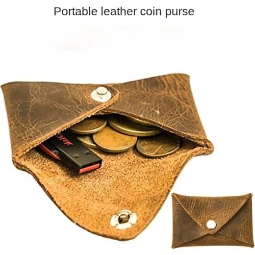 Multifunctional pu leather coin purse portable change card holder ladies short mini ID card holder coin holder