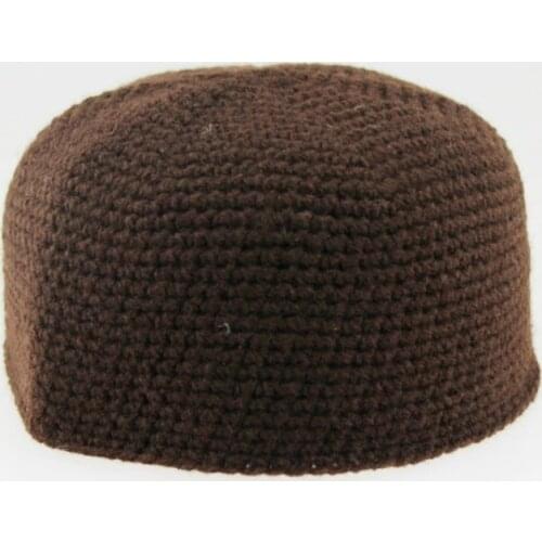 Muslim Hat For Men Winter Knitting Prayer Hats India Caps Islam Ethnic Bonnet Hijab Mens Headwraps Muslim Men Homme Hat