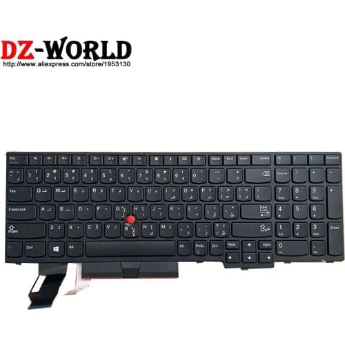 New Original Arabic Keyboard for Lenovo Thinkpad E580 E585 E590 E595 T590 P53S L580 L590 P52 P72 P53 P73 Laptop 01YP645