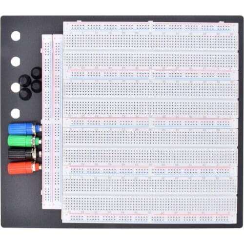 Wholesale No Welding Solderless Breadboard Plate 3220 Tie-points Test Circuit Board ZY-208 24 hours dispatch /4pcs 830 points