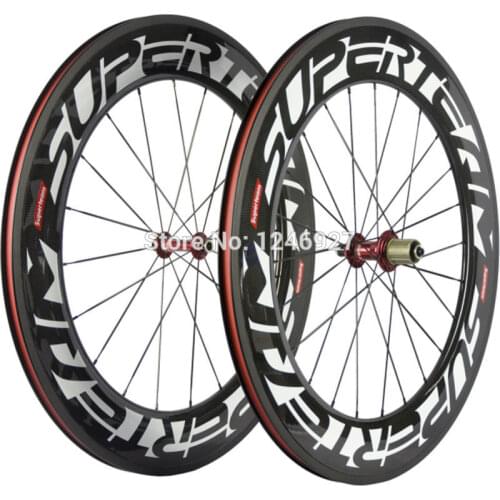 Front&Rear Road Bike Carbon Wheelset 88mm Clincher Carbon Wheels With Super Light Novatec 291 Hub Racing Bicycle Wheel