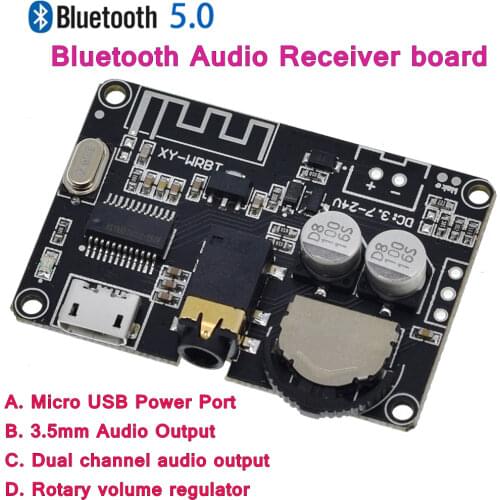 EGBO Bluetooth Audio Receiver board Bluetooth 5.0 mp3 lossless decoder board Wireless Stereo Music Module XY-WRBT