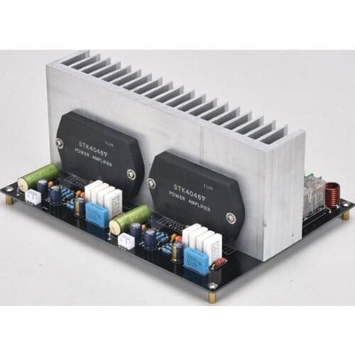 120W*2 8 Ohm 2.0 Channel STK4046V Fever Thick Film HIFI Audio Amplifier Board With Radiator
