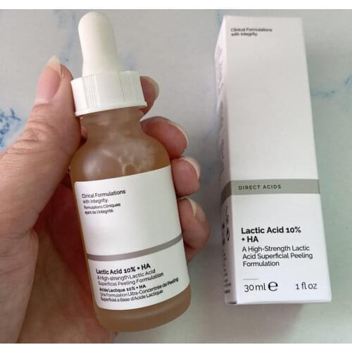 Face Clear Ordinary Make Up Primer Acne Lactic Acid 10% + HA A High-Strength Lactic Acid Superficial Peeling Formulation 30ml