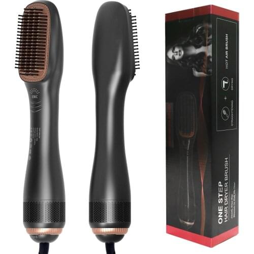 Professional One Step Hair Dryer Hot Air Brush Hair straightener Brush And Comb Roller Electric