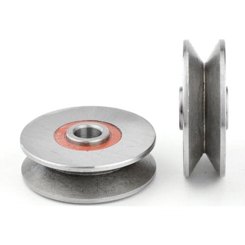 Deep V-groove angle 60 degree bearing bore 8mm,diameter 40mm,thickness 12mm sliding gate roller/pulley/wheels. 2pcs/lot