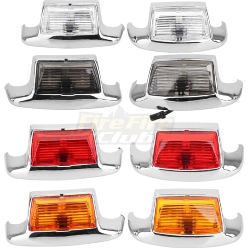 Motorcycle Lens LED Front Rear Fender Tip Light Lamp Auxiliary Light For Harley Touring Electra Glide FLHT/FLT/FLHS Motorcycles