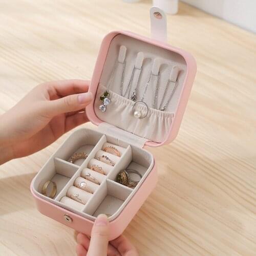 VoltaBox 2021 New Portable Travel Simple Earring Jewelry Box Small Earring Ring Ring Multifunctional Jewelry Storage Jewelry Box