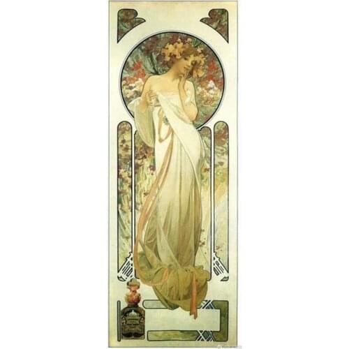 Alphonse Mucha Retro Woman art DIY 5D Diamond Painting Handmade Diamond Cross stitch Set Diamond Mosaic Embroidery decoration