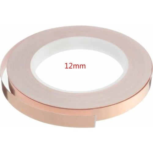 1 roll of 30m single-sided conductive copper foil tape EMI shielding heat-resistant tape 12mm