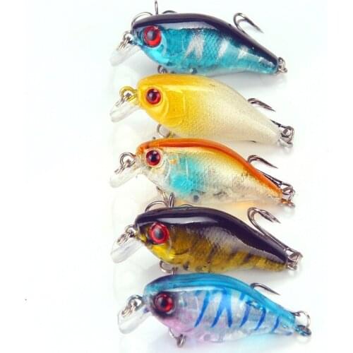 1PCS Crank Fish Fishing Lures Bass Bait Swimbait Artificial Hard Fish Lures Freshwater Fishing Tackle 4cm-4.6g
