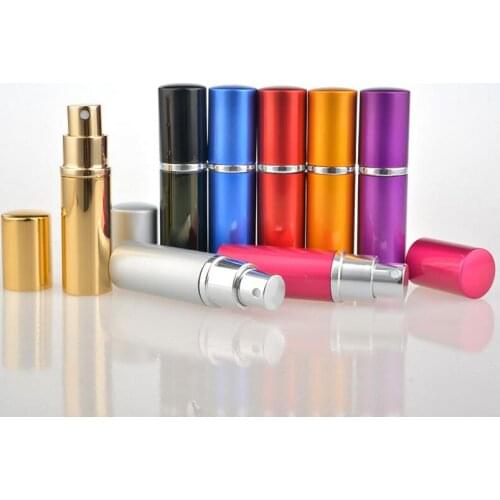 10ML Mini Portable Aluminum Spray Bottle Empty Refillable Perfume Atomizer Spray Vial For Travel