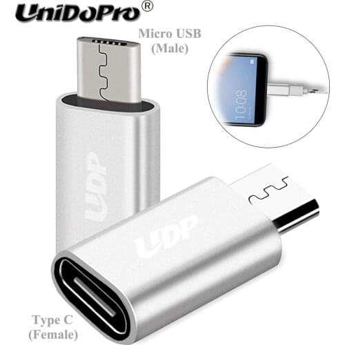 2-Pack Type-C Female to Micro USB Male Adapter Support Charge for Samsung Xiaomi Huawei Honor Phones Tablet Charging Converter