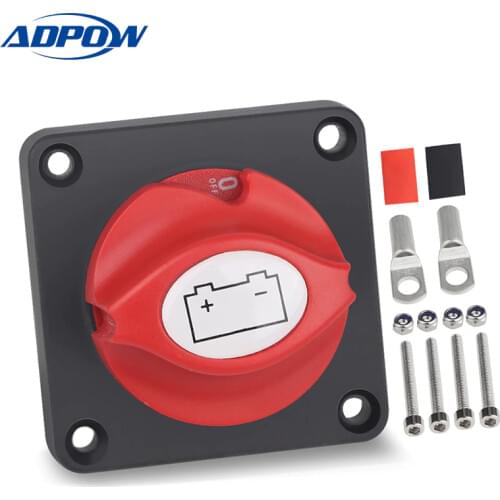 ADPOW Universal 12V-48V Boat Marine Car Battery Isolator Master Switch Disconnect Cut Off Power Isolator Terminal Car Truck