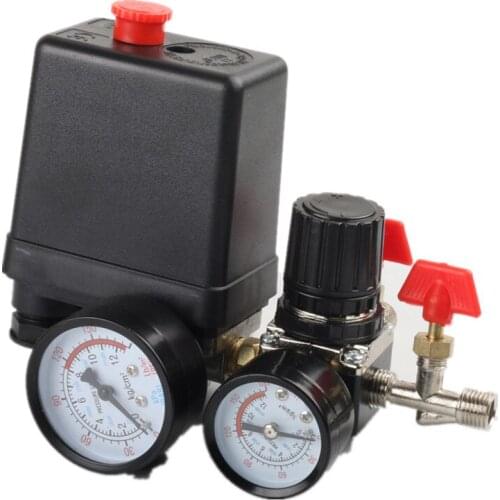 Air pump air compressor accessories pressure switch square four-hole pressure regulating valve switch air outlet assembly