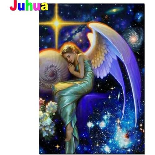 Diamond painting beautiful girl angel full square round cross stitch diamond mosaic diy Modern anime girl embroidery diamond art