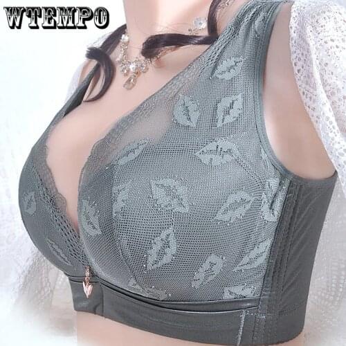 D E Bras Women Push Up Bra Plus Size Bralette Underwear Wide Straps Wire Free Woman Bras