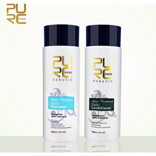 PURC Shampoos and Conditioner for Hair Straightening Smoothing Repair Hair Care Sets for Female and Male 200ml