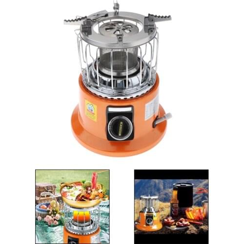 Mini Gas Heater Stove 3KW Compact Tent Warmer BBQ Grilling Cooker Burner Outdoor Camping Picnic Adjustable Butane Heater