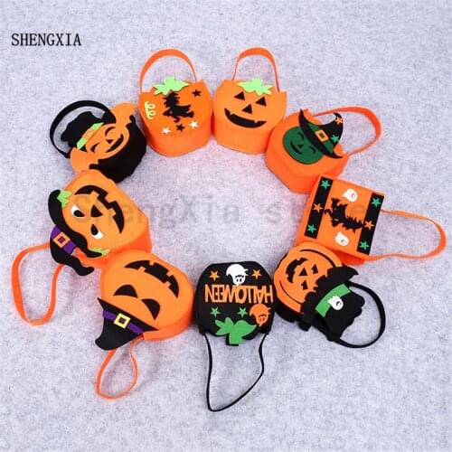 Halloween Candy Bags Ghost Festival Portable Pumpkin Bag Gift Bag Popular Decoration Props Supplies Classic Hot Sale
