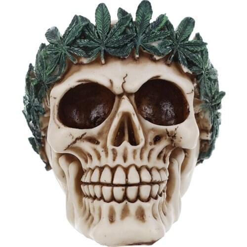 Halloween Peace Skulls Silicone Mold 3d Leaf Skull Head Soap Cake Chocolate Molds Kitchen Halloween Soap Mould QT0004 Silica Gel