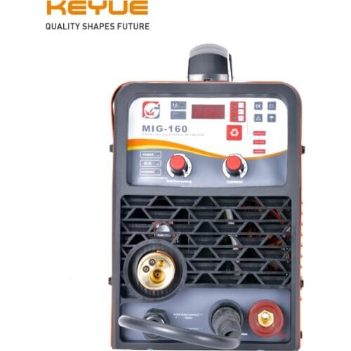 Dc inverter portable electric CO2 gas and gasless (no gas) mig mma lift tig 3 in1 welding machine MIG-160