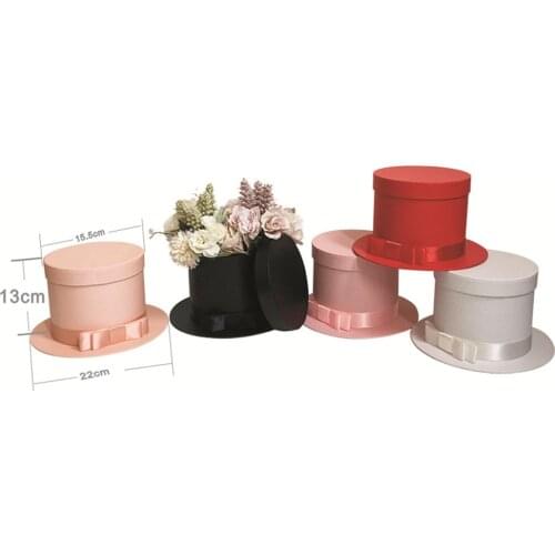 Like a hat Flower Gift Box Mothers Day birthday/wedding or any party packing gift box Valentines Day cardboard present box