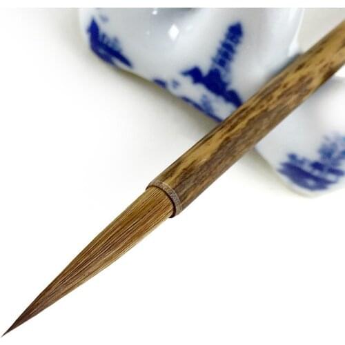 Chinese Painting Calligraphy Pen Weasel Hair Brush Pen 2pcs/set Chinese Meticulous Painting Calligraphy Brushes Tinta China