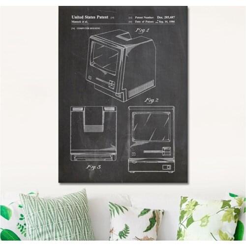 Apple computer posters, technology wall art, geek decoration, retro prints, templates, gift ideas, wall decoration