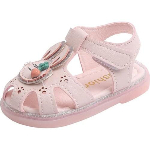 2021 Summer Cute Child Princess Shoes Toddler Shoes Baby Soft Sole Shoes Lightweight Cartoon Toes-capped Sandals Hot In Girls