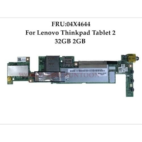 Free shipping High quality FRU:04X4644 48.4VX01.031 For Lenovo Thinkpad Tablet 2 Motherboard 32GB 2GB 100% Fully Tested