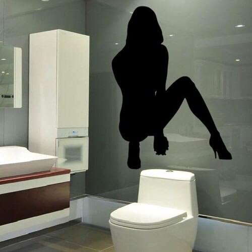 Sexy Lady sticker Wall Sticker Decal Ideal for Kids Room Baby Nursery Home Decor fashion design Removable craft