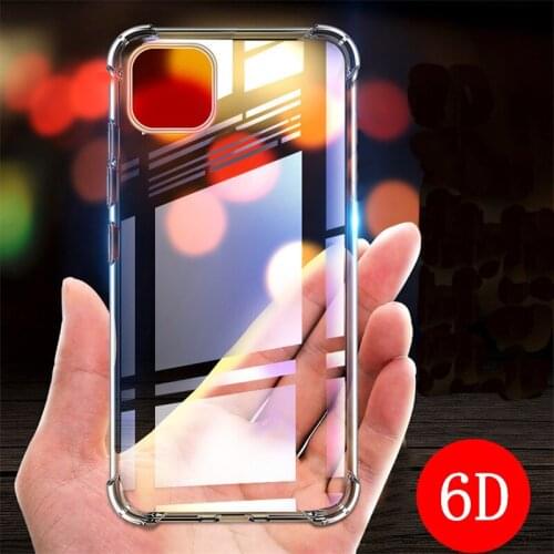 6D Anti-Knock TPU Case for iPhone 11 Pro Max Xs X XR 6 6S 7 8 Plus 5 5S Clear Cover for iPhone 12 Pro Max 12 Mini SE 2020 Case