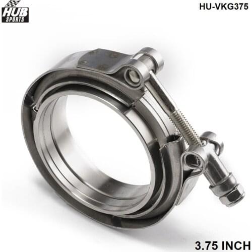 3.75" V band clamp and flanges Full 304 stainless clamp and flanges HU-VKG375