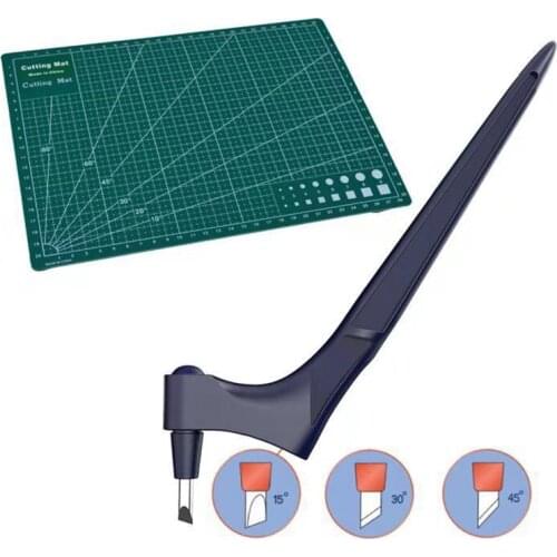 Knife Portable Precision Stainless Steel Craft Knives Paper Knife Cutting Tool Hand Held Carving with 360 Degree Rotating Blade