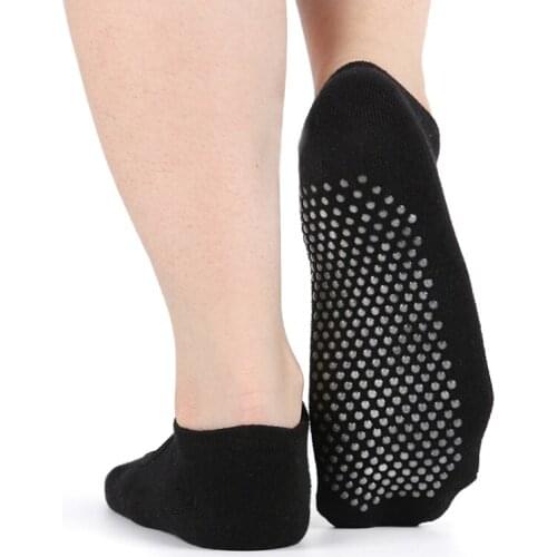 1 Pair Sports Socks Breathable Cotton Yoga Socks For Balle Dance Pilates Fitness Sportswear Non-slip With Grips For Pilates