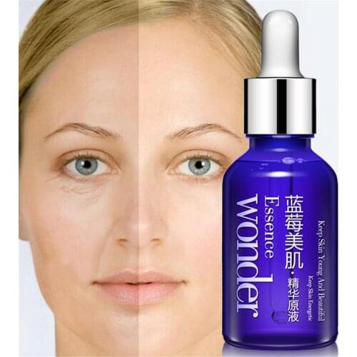 15ml Blueberry Hyaluronic Liquid Skincare Essence Serum Hydrating Moisturizing Oil-controlling Skin Tone Brightening Essence