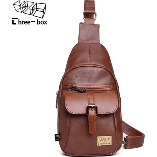 Three-Box Men's Shoulder Bags