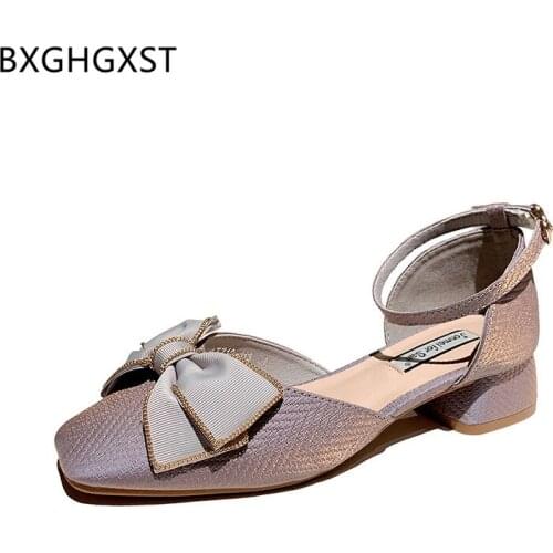 Block Heels Pumps Woman Shoes Zapatos Women Sandals Summer 2021 Female Shoes Woman Low Heels Sandals Sandalias De Las Mujeres