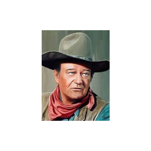 HOT SALE ART-- JOHN WAYNE -TOP best Art oil painting-100% handpainted 24x36 inches-free shipping cost