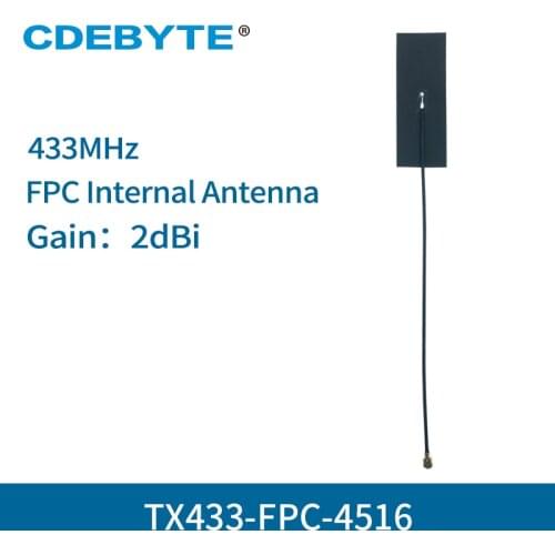 10pc/lot FPC Internal Antenna 433MHz IPEX Interface 2dbi Omnidirectional Wifi Antena TX433-FPC-4516