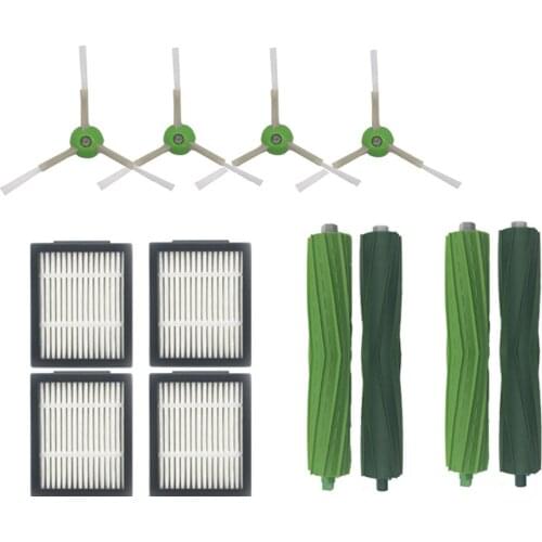 12 PCS Rolling Brush Hepa Filter Side Brush for IRobot Roomba I7 E5 E6 I Series Robot Vacuum Cleaner Replacement